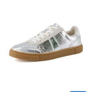 Cushionaire‎ Women’s Balance Lace Up Silver Sneaker size 6